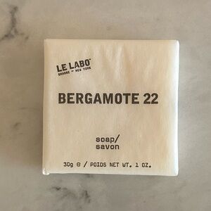 NWT Le Labo Bergamote 22 Soap Bar - 30g